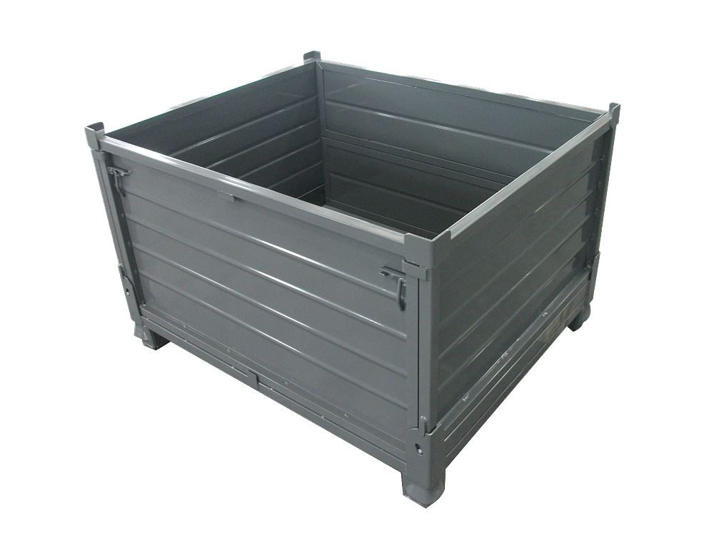 灰色钢板箱 钢板箱