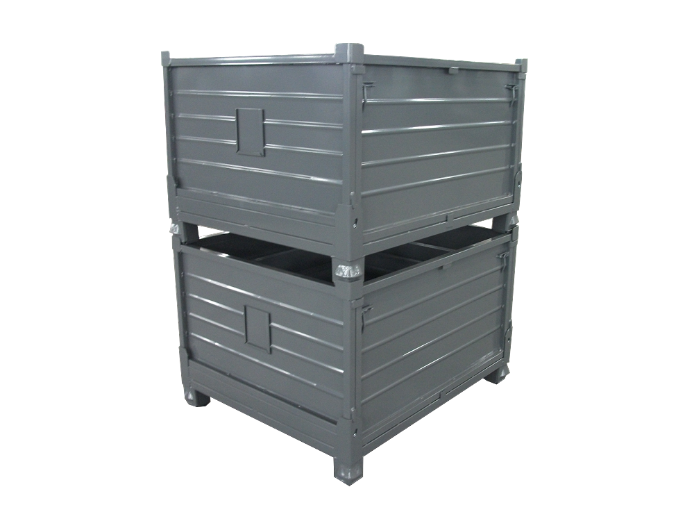 灰色钢板箱 钢板箱